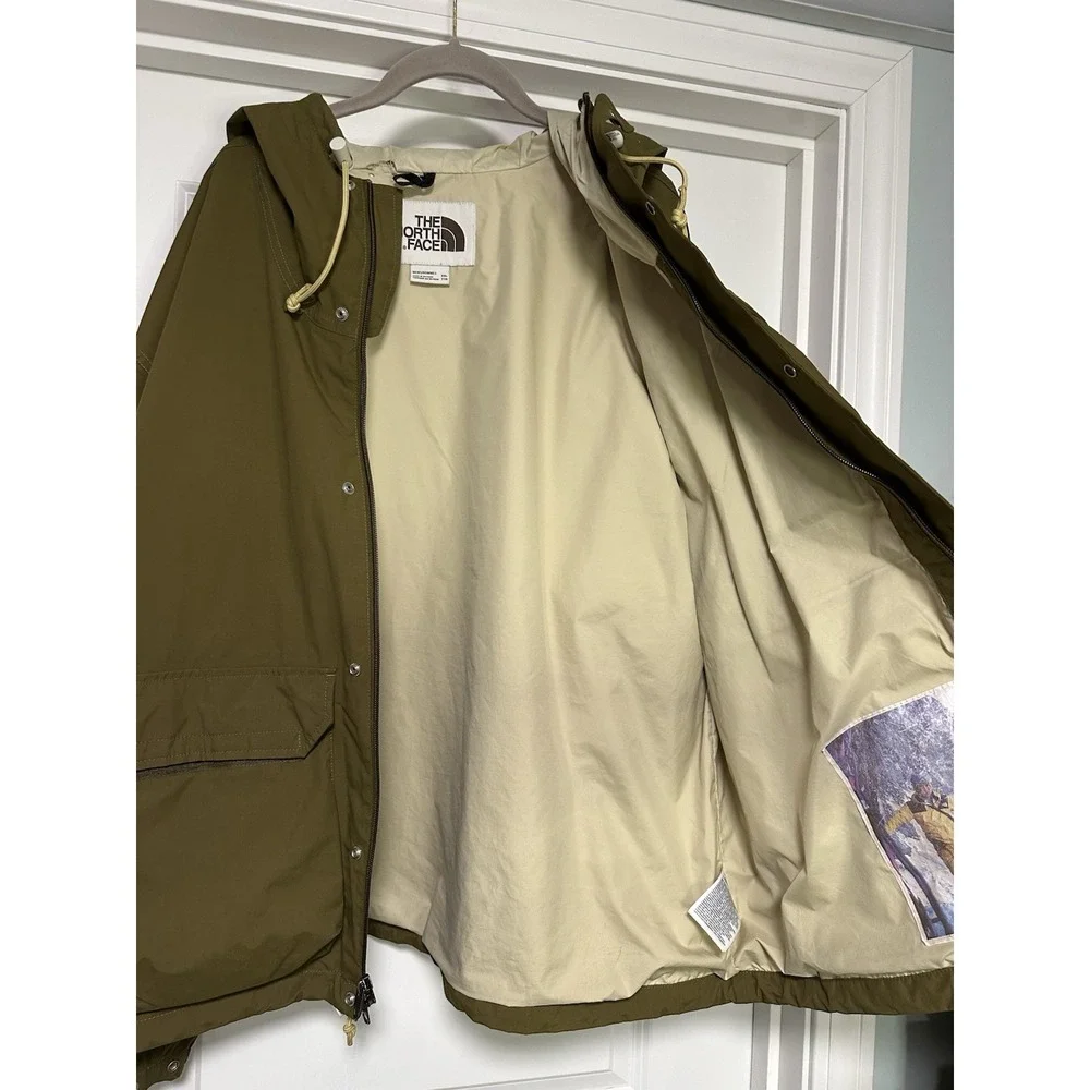 The North Face, Mens M66 Utility Waterproof DRYVENT Rain Jacket, Green, Size XXL